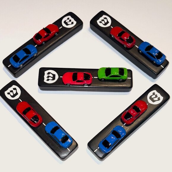 New Custom Handmade 3D Racing Mezuzah with Matching Checkerboard Gift Box - Picture 2 of 7